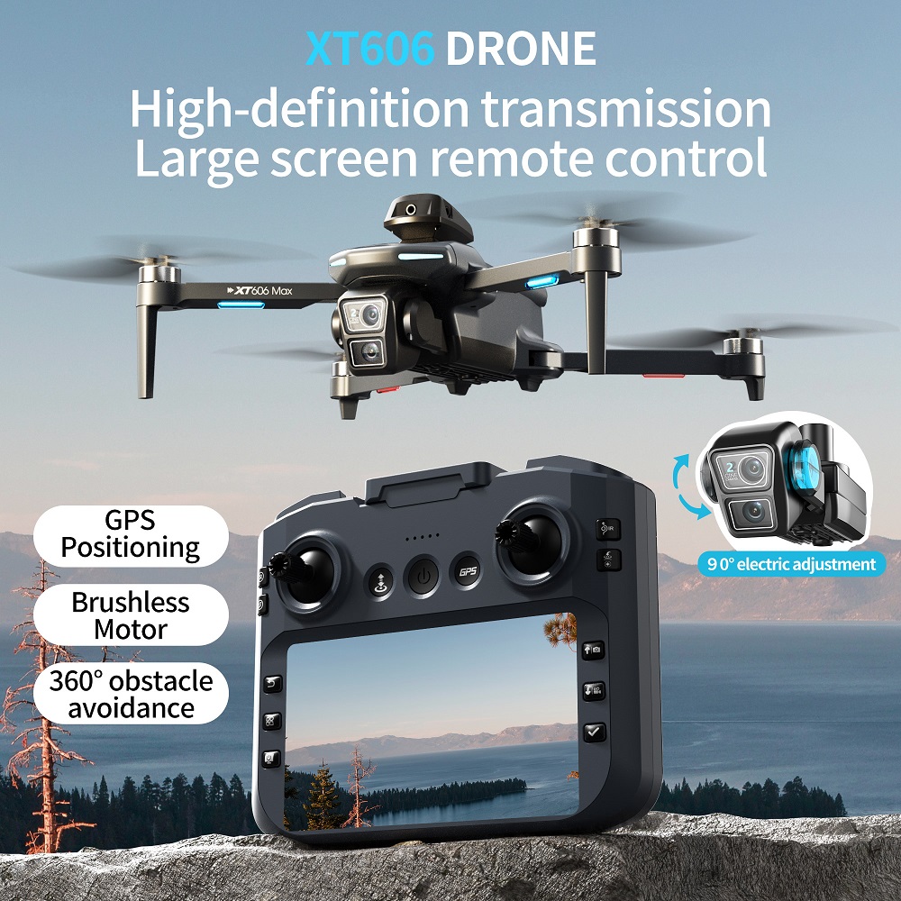 طائرة بدون طيار XT606 MAX 3 مع - مراجعة Drone Surveying وسعره
