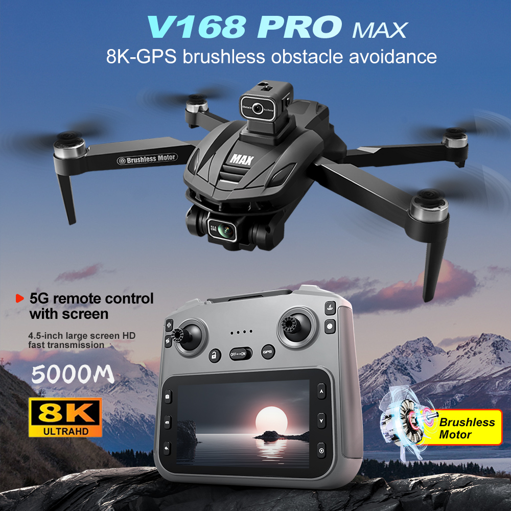 V168 PRO Max GPS Drone 8K Prof - مراجعة Drone Aerial Photography وسعره