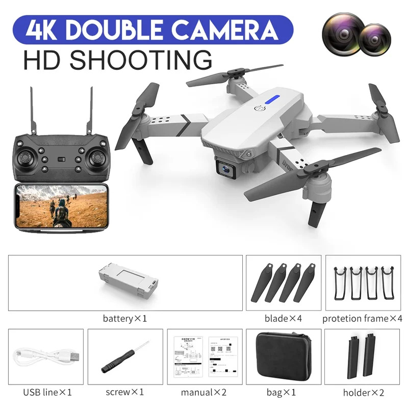 طائرة بدون طيار E88 ProIntelli - مراجعة Drone Cinematic وسعره